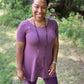 Eggplant Tunic Top