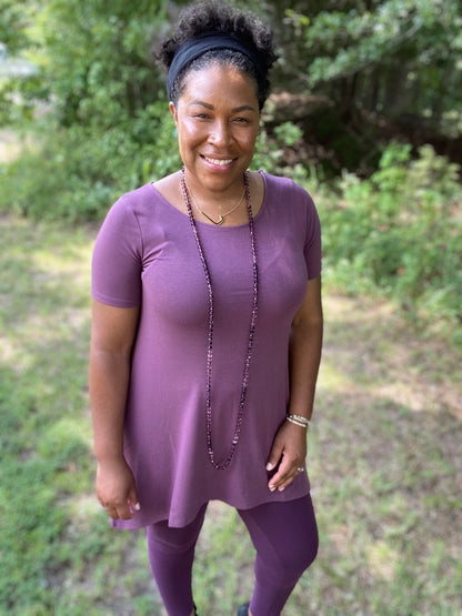 Eggplant Tunic Top