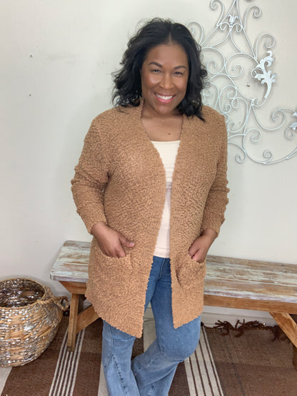 Popcorn Cardigan Sweater