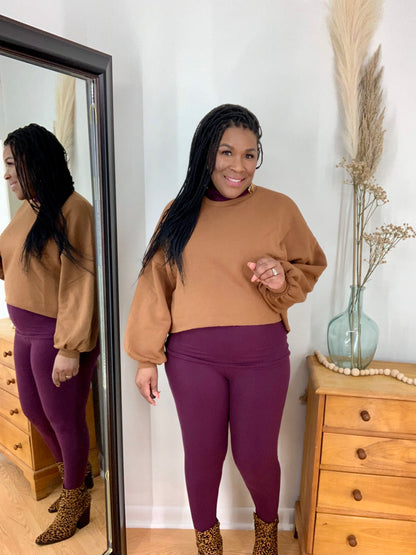 Balloon Sleeve Sweatshirt