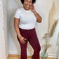Burgundy Crop Flares