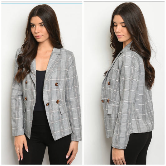 Checkered Blazer
