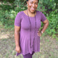 Eggplant Tunic Top