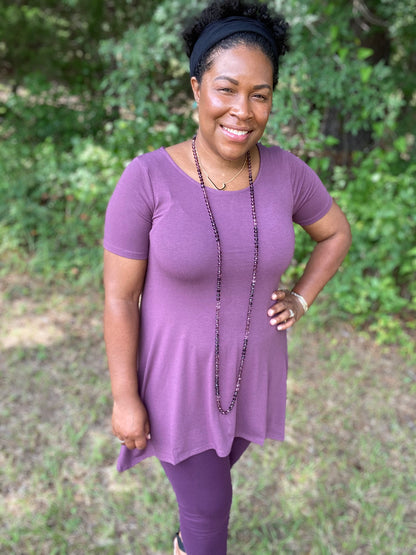 Eggplant Tunic Top