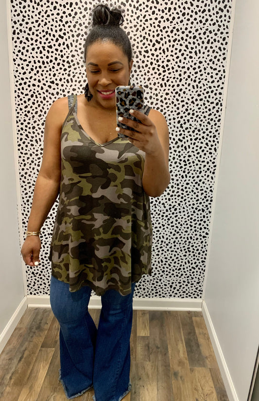 Camo Reversible Cami