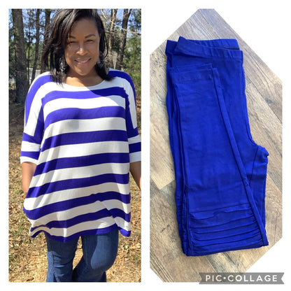 Blue Dolman Set
