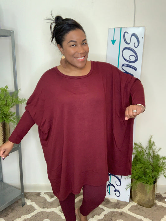Flowing Sweater Set (Plus)