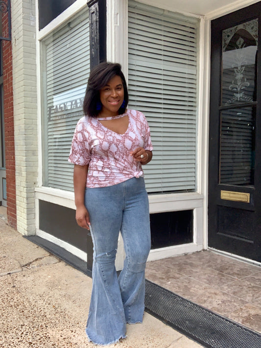 Denim Bell Bottom Jeans