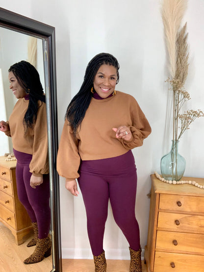 Balloon Sleeve Sweatshirt