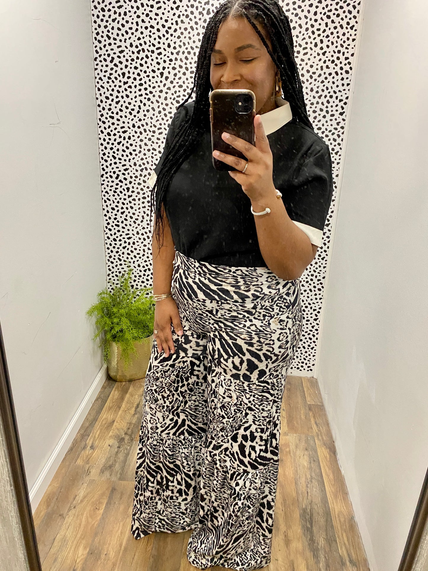 Color Contrast Blouse