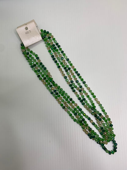 Green Glass Beaded Necklace
