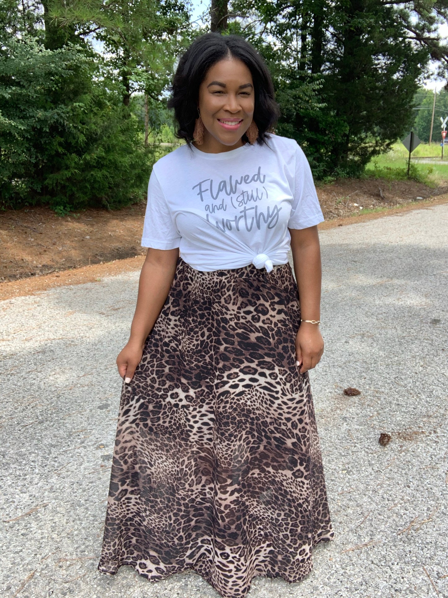 Leopard Maxi Skirt