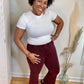 Burgundy Crop Flares