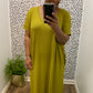 Olive Side Slit Maxi Dress