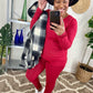 V-Neck Top And Legging Set