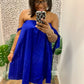Open Shoulder Tie Dress