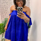 Open Shoulder Tie Dress