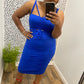 Royal Blue Cut out Dress
