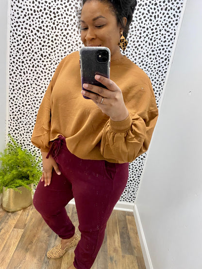 Burgundy Joggers