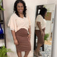 Taupe Ruffle