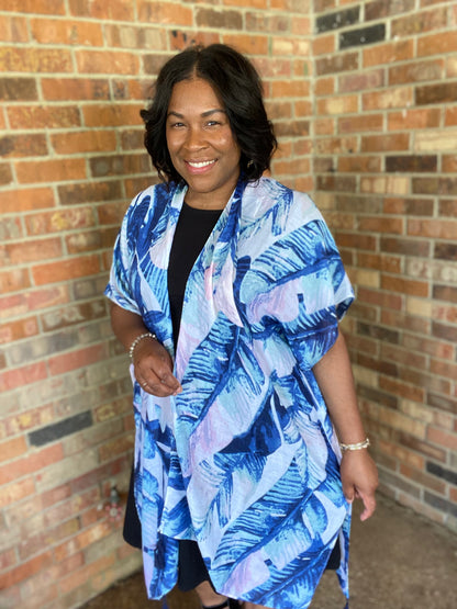 Leaf Printed Kimono