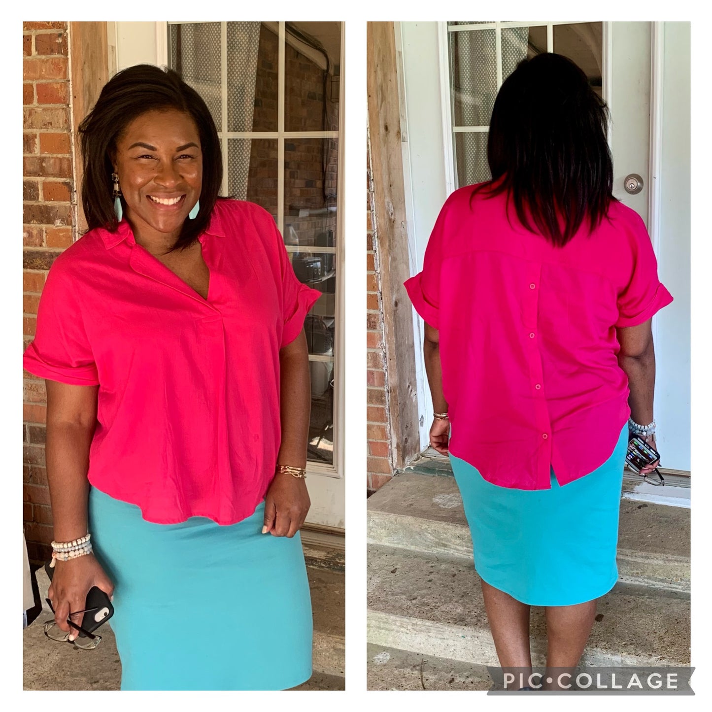 Fuchsia Blouse