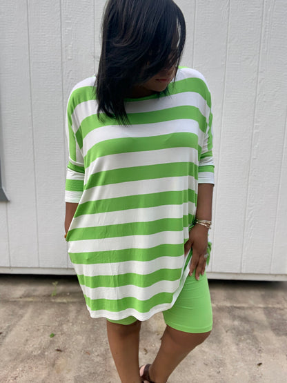 Green Biker Shorts