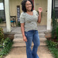 Light Olive V-Neck Top