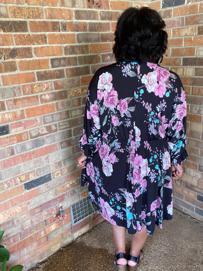 Black Floral Dress