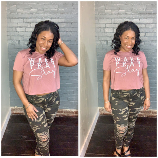 Camo Distressed Jeans
