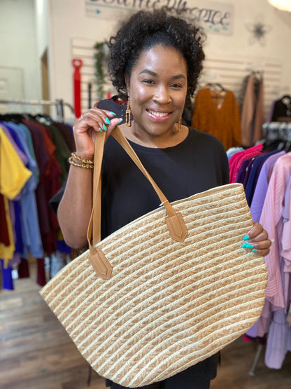 Straw Tote Bag