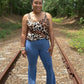 Leopard Black & Caramel Cami