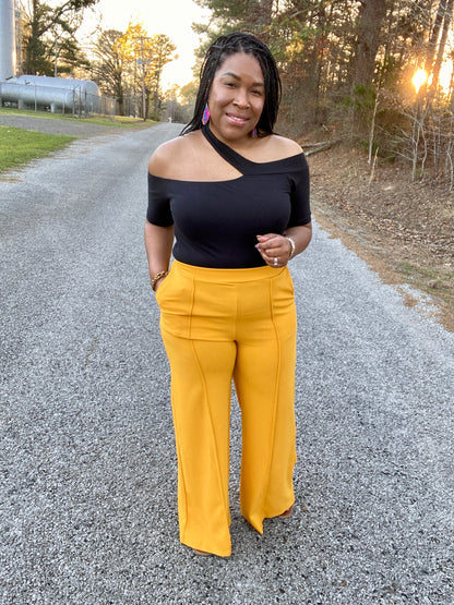 Black Off Shoulder Top