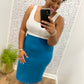 Teal Pencil Skirt