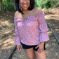 Blush Black Top