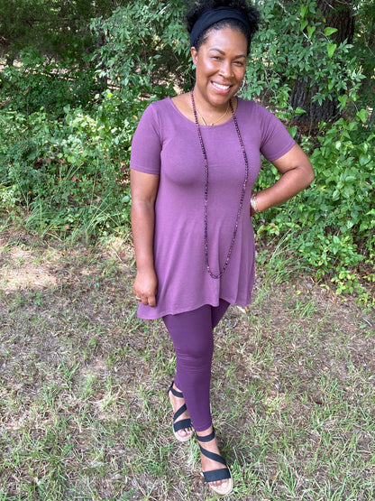 Eggplant Tunic Top