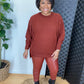 Rust Faux Leather Leggings