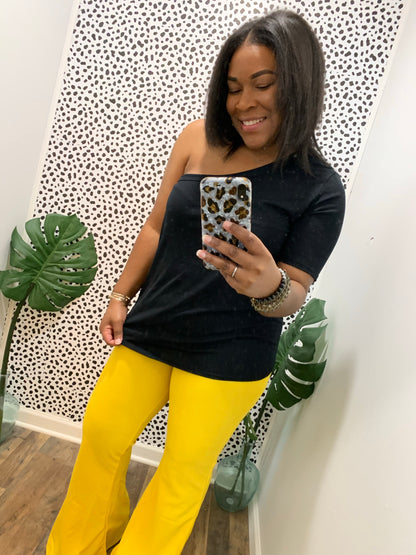 Mustard Bell Bottoms
