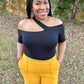 Black Off Shoulder Top