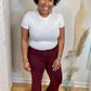 Burgundy Crop Flares