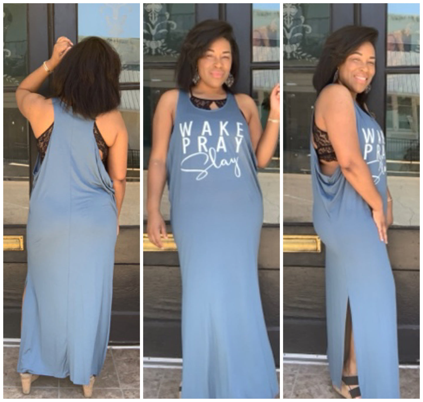 Wake Pray Slay Dress