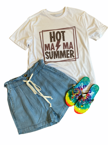 Chambray Shorts