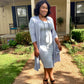 Ash Blue Midi