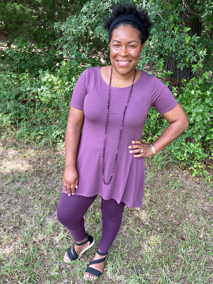 Eggplant Tunic Top