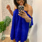 Open Shoulder Tie Dress