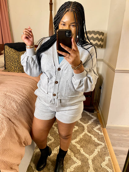Gray Short Set