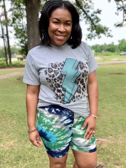 Tie Dye Biker Shorts (Misses)