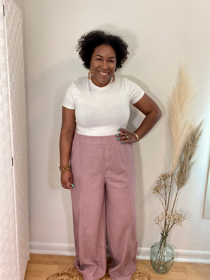 Pink Linen Pants