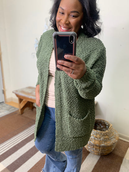 Popcorn Cardigan Sweater