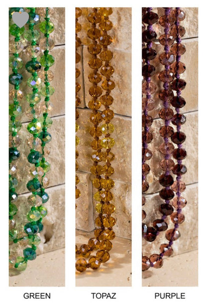 Green Glass Beaded Necklace